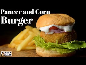 Paneer and Corn Burger | Paneer Corn Burger| Home made Burger | Paneer Burger | Burger |