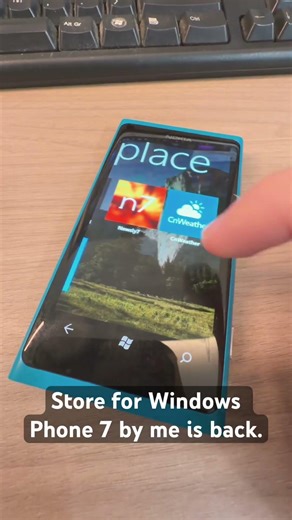 Windows Phone 7 is back, so as I as a developer. #shorts #lumia #windowsphone #microsoft
