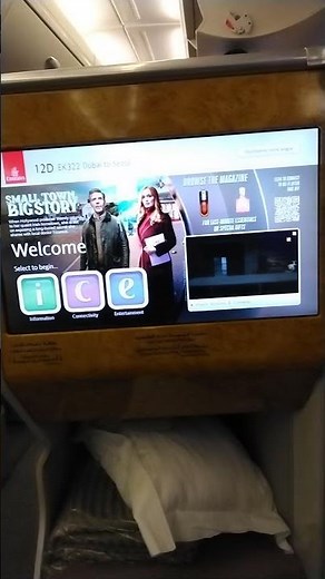 Inside Emirates Airbus A380 business class cabin