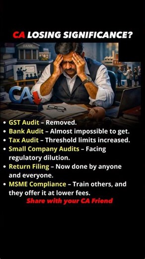 Is CA Losing Value in India?