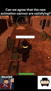 Launching the load of the cannon and new animations is so satisfying😍😍 #gutsandblackpowder #roblox