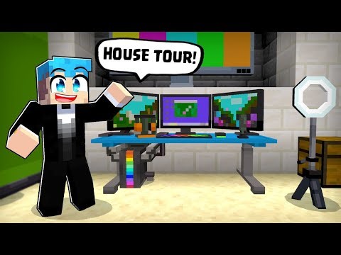 PlayofEL's Gamer Mansion Tour in Minecraft