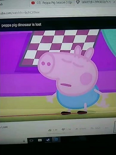 Richard Rabbit and George Pig Crying from Peppa Pig