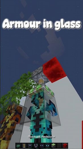 Armour in glass Minecraft...