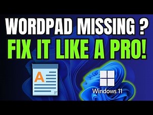 How to FIX WordPad missing or not opening on Windows 11