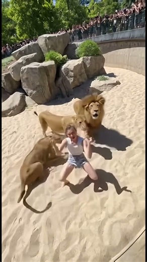 Woman Reunites With Lions After Years Apart And They Know Her #emotional #animals #bond