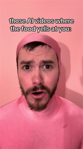 why are they so aggressive 😭 🍗🍓🥒🍌🌯🥔 #fyp #ai #food #yellingfornoreason