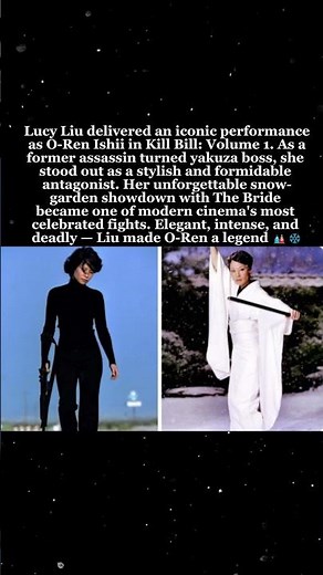 Lucy Liu as O Ren Ishii The Yakuza Boss Who Stole 'Kill Bill' ⚔️🌸 #LucyLiu #KillBill