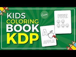How to Create a Kids COLORING BOOK Numbers and Letters Interior Using Canva!