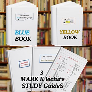 All Mark Klimex Lectures Notes - the Ultimate Mark K NCLEX Review Lecture 1-12 Notes & Study Guides ,blue Book , Yellow Book ,pass the Nclex - Etsy
