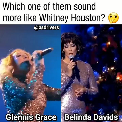 Yes! There only One Whitney❤️ However both of these ladies sing the hell outta the songs! Which one will win #glennisgrace or #belindadavids @belindad