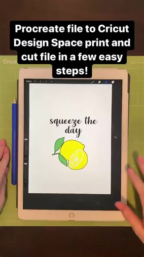From procreate file to Cricut design space print and cut file in under a minute! #cricutprojects #cricutforbeginners #cricuttutorials #cricut