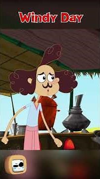 Windy Days | Dog vs Monkey | Chai Chai #shorts #funnycartoon #comedy #animation #animatedcartoon