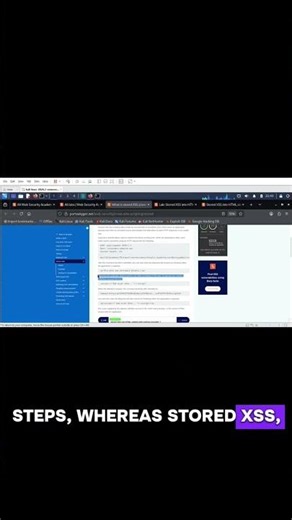 Stored XSS vs reflected XSS #cybersecurity