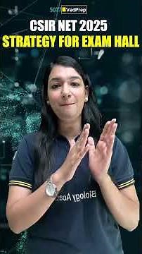 🎯 CSIR NET 2025 Life Sciences Exam Hall Strategy | What to Do in the Exam Hall? VedPrep Biology