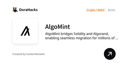 AlgoMint | Buidls | DoraHacks