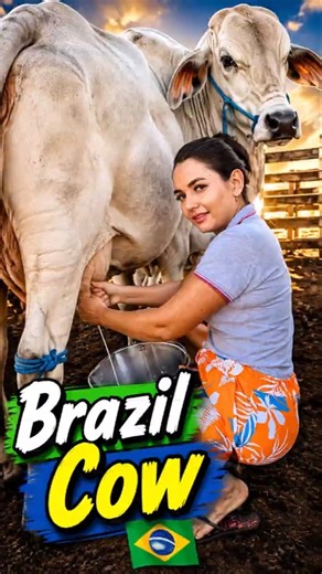 Brazil Cow... 🐄🇧🇷 Amazing Cattle & Farm Life #BrazilCow #FarmLife #MariaVlogs #farmlife #brazil #usa