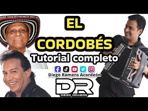 EL CORDOBÉS - ADOLFO PACHECO (DIOMEDES DÍAZ) TUTORIAL DE ACORDEÓN - DIEGO ROMERO ACORDEÓN