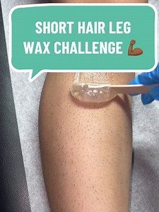 ⚠️ you should have at least two weeks of hair growth or the length of a piece of rice grain before getting your wax service! Don’t forget to exfoliate 24 hours or the night before to make the visit more comfortable for you and your waxer 🥰 Short hair leg wax challenge using the Crystal Clear wax! Use code WAXINGQUEEN to save 10% off! Www.fbbproducts.com | Waxing Queen Adventures