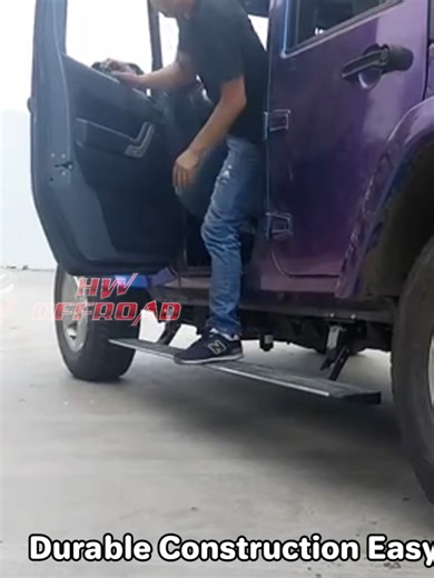 Electric Retractable Side Step For Jeep Wrangler JL 2018 .#bodykit #4x4pickup #jeepwrangler #sidestep #runningboards