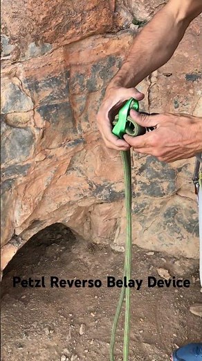 How to belay the leader with a Reverso? Pay attention Device shouldn’t fall out your hand #perform