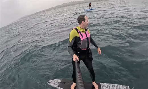 Shark Chases Foil Surfer Off Santa Barbara Coast