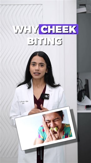 If you've ever accidentally bitten your cheek while eating, you're not alone! Common causes include: - Misaligned Teeth: If your teeth don’t line up properly, it can cause you to accidentally bite your cheek. - Chewing Too Quickly: Eating in a rush often leads to accidental bites. Slow down and chew more mindfully! - Swollen Cheeks: This can happen due to inflammation or irritation in the mouth, making bites more likely. So, what can be done? If it's a one-off occurrence, it’s likely no big deal