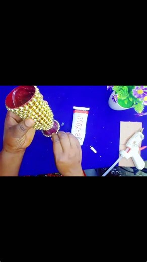 Plastic Bottle → Luxury Beaded Decor ✨ | Satisfying DIY #shorts