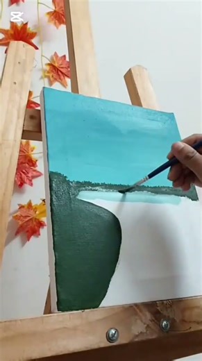 Canvas art for beginners ll Easy canvas Art #canvas #canvaspainting #easyart #brushpainting