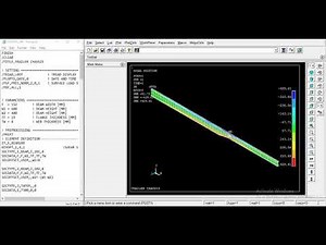 ANSYS Mechanical APDL Script Sample - Chassis Beam Analysis