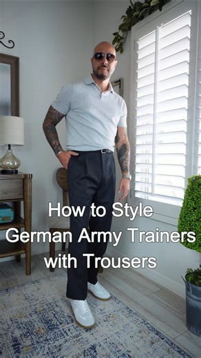 How to style sneakers with trousers #mensfashion #styleafter50