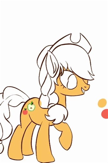 #applejack #speedpaint #ibispaintx #mlp #mlpredesign
