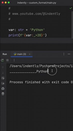THIS Is My Favourite F-String Trick In Python #code #programming #python