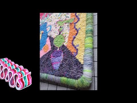 Rug Hooking Binding Simple Finish Whipping without Cording