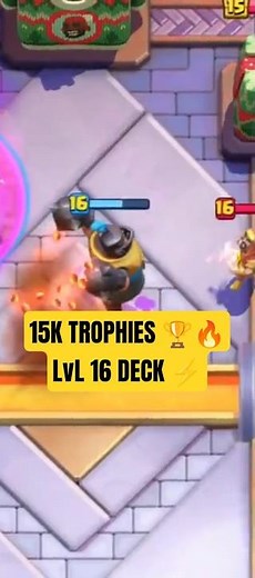 Road to 15k 🏆 Level 16 MK Carries 💀😂 #clashroyale