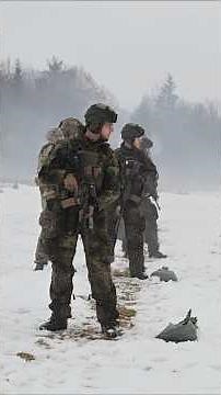 US Army 2d Cavalry Regiment and German Military Train with M4 Carbines in Germany