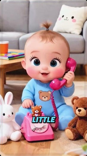 Hello, Hello! 📞 | Little Train | Kindergarten | Nursery Rhymes | #shorts