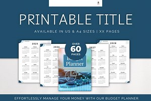 Printable Budget Planner: Expense & Savings Tracker (digital PDF) - Etsy