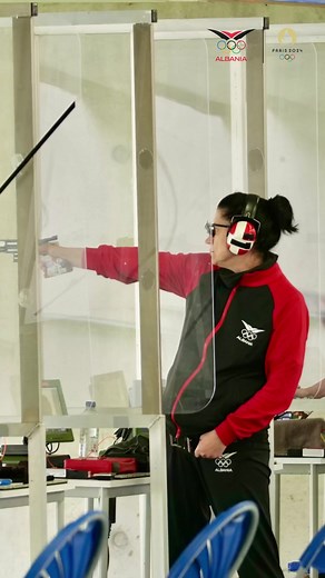 The atmosphere at Châteauroux before @manjolakonini's competition . . #teamalbania🇦🇱 #shooting #olympicgames2024