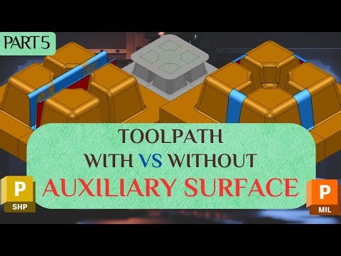How Auxiliary Surfaces Improve Toolpaths in PowerMill (Created in PowerShape)