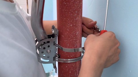 Universal Heavy-Duty Pole Mount, Rustproof Stainless Steel J-Pipe Antenna Mount for Wall, Eave, or Roof Mounting, Compatible with Outdoor TV Antennas,Wireless Bridge, Weather Station (1.38" x 12")