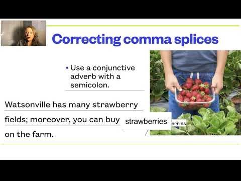 Correcting Comma Splice Errors