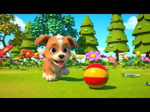 Perritos Saltando y Jugando en el Parque 🐶 | Canción Infantil Divertida