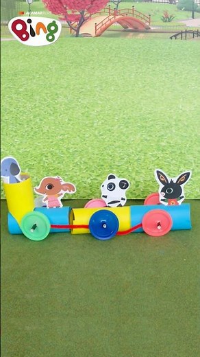 All Aboard the Toilet Train! #artsandcrafts #Shorts | Bing Shorts