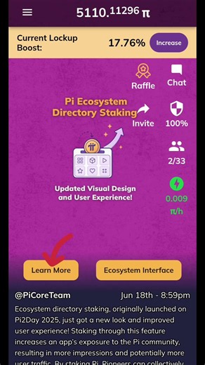 Pi Ecosystem Directory Staking Updated Visual Design And User Experience
