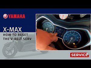 How to reset the service light on the Yamaha XMax 250.