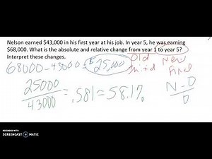 Absolute and Relative Change