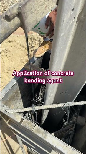 Application of concrete bonding agent