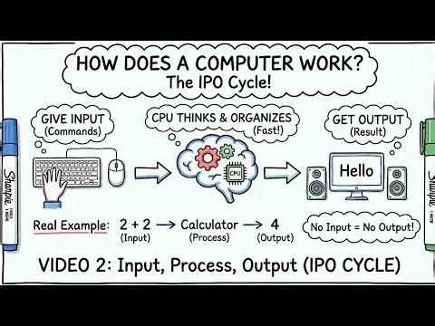 Input, Process, Output Explained | IPO Cycle in Hindi | video 2 | Computer Series #3
