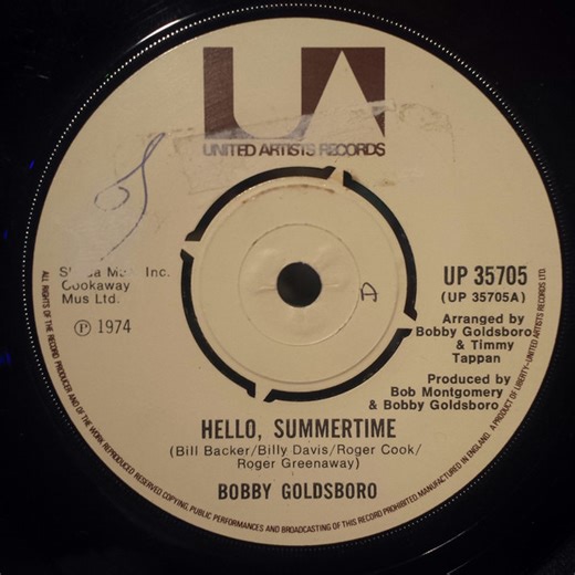 Bobby Goldsboro – Hello, Summertime (1974, Vinyl)